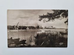 Vykort Oxelösund. Hamnen. 1936