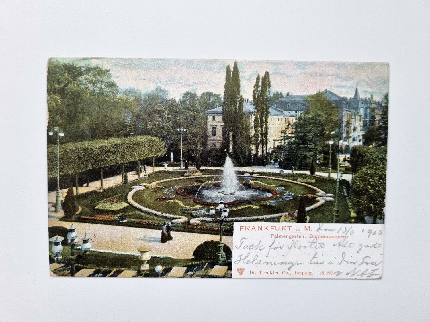 Vykort Palmengarten Frankfurt, 1903