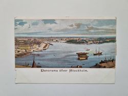 Vykort Panorama öfver Stockholm, 1902