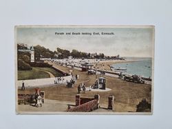Vykort Parade and Beach looking East, Exmouth.