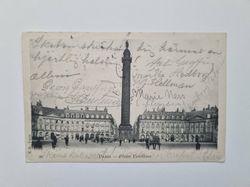 Vykort Paris Place Vendome 1904