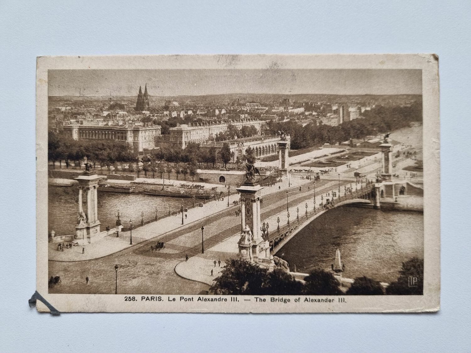 Vykort PARIS The Bridge of Alexander III. 1926