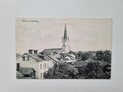 Vykort Parti af Linköping, 1910