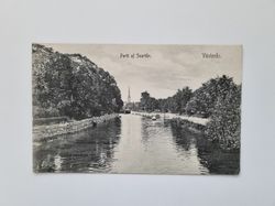 Vykort Parti af Svartån. Västerås, 1917