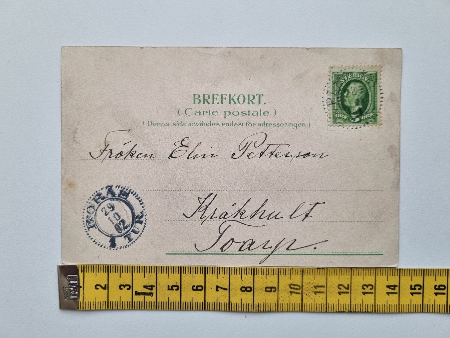 Vykort PARTI AF S:T HANSGATAN, VISBY. 1902