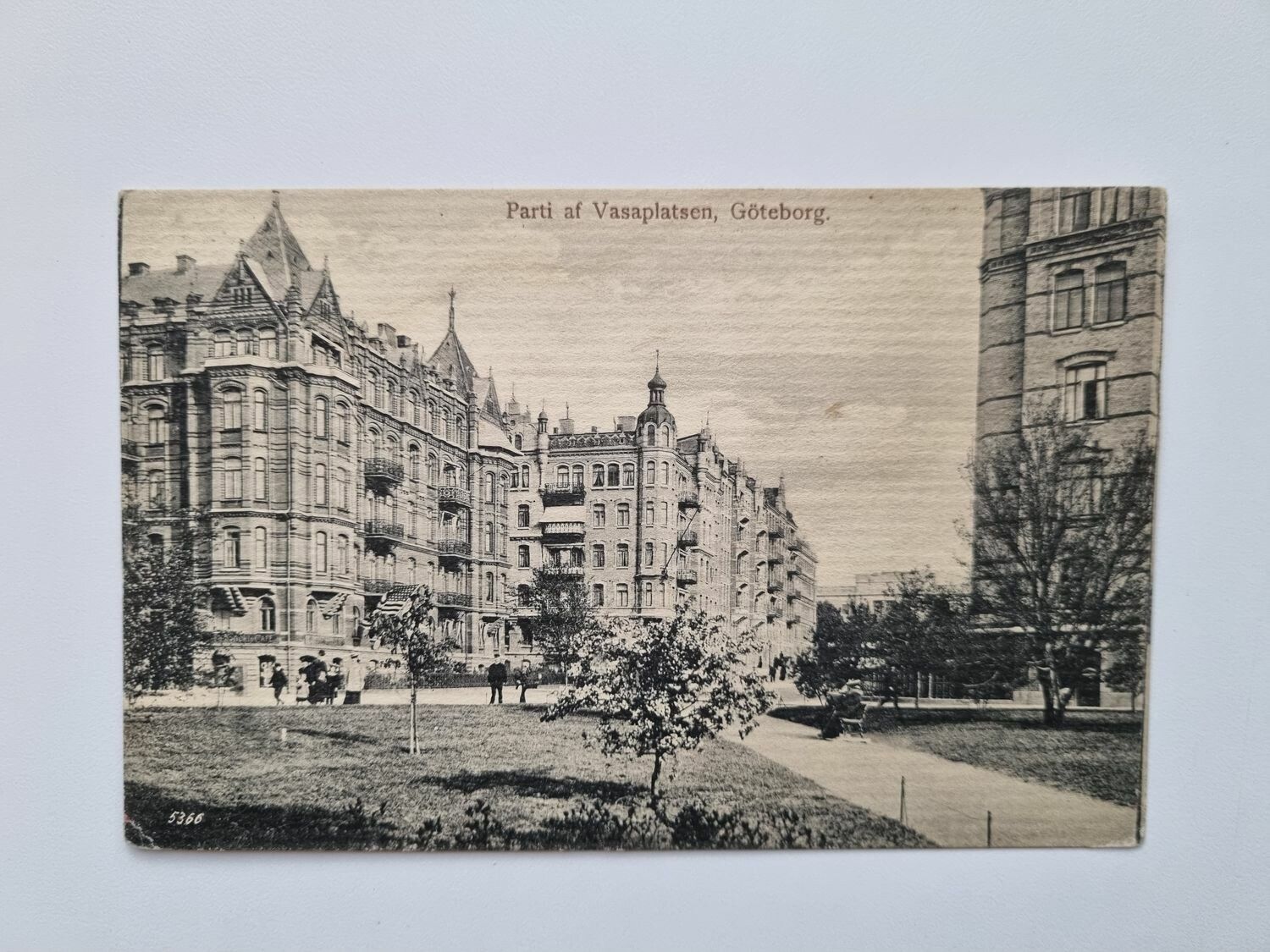 Vykort Parti af Vasaplatsen, Göteborg 1916
