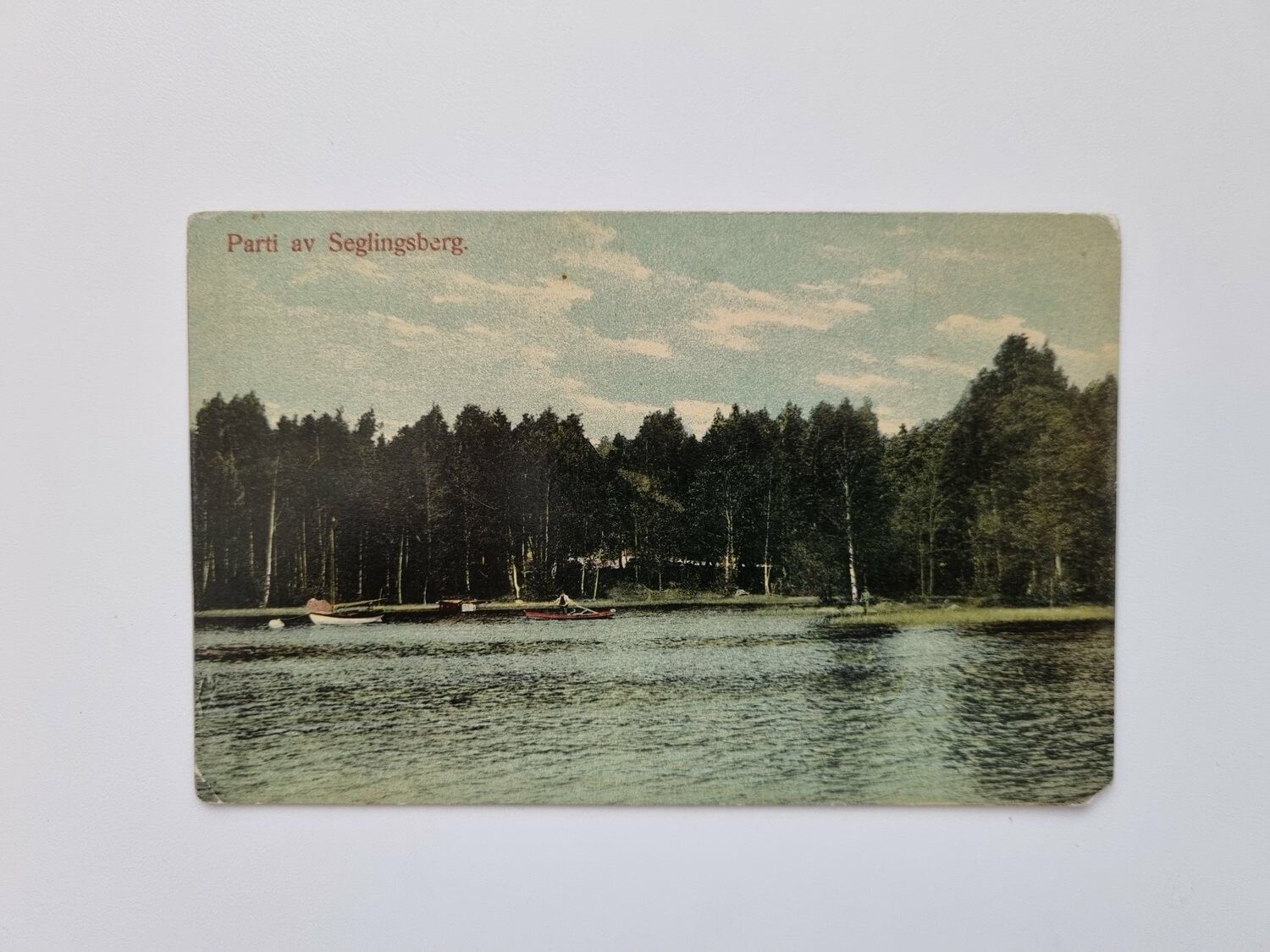 Vykort Parti av Seglingsberg, 1917