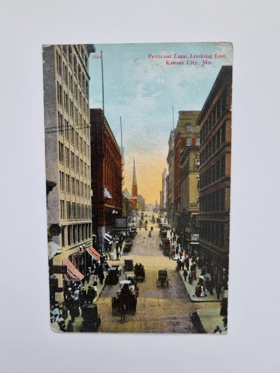 Vykort Petticoat Lane, Looking East. Kansas City, Mo.