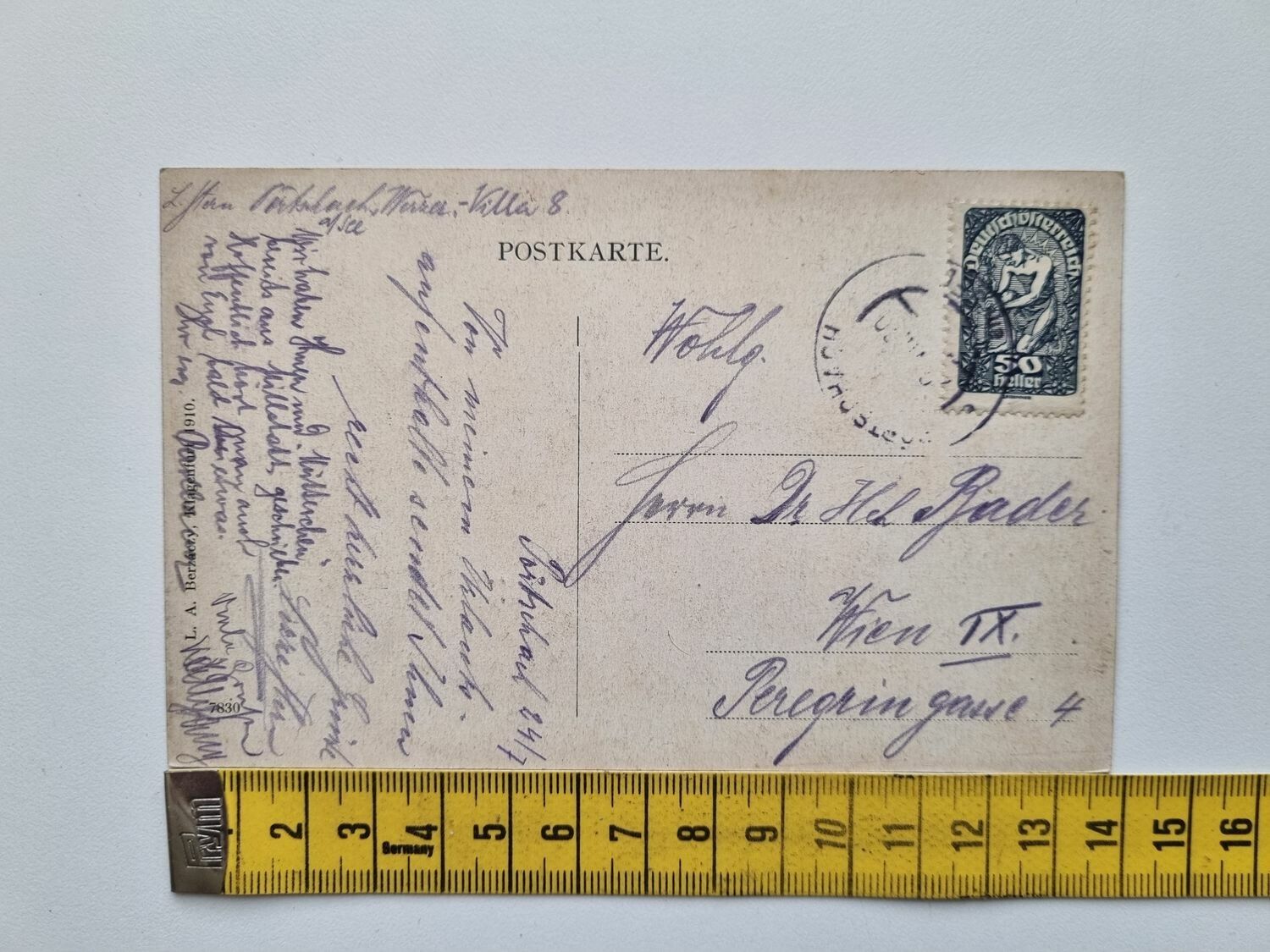 Vykort PORTSCHACH a S. Etablissement Werzer, Villa VIII