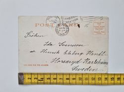 Vykort POST OFFICE BOSTAN MASS - 1905