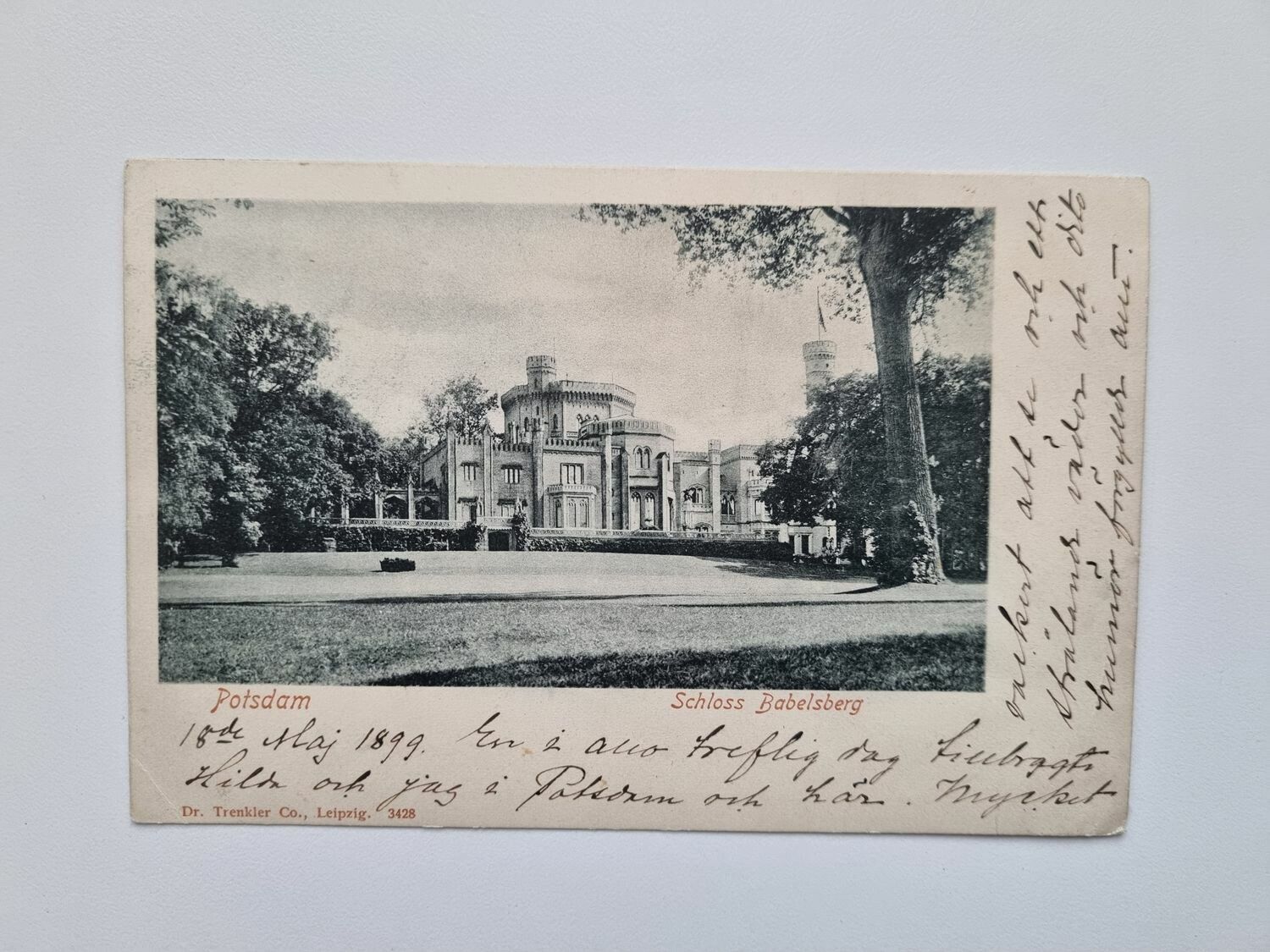 Vykort Potsdam Schloss Babelsberg, 1899