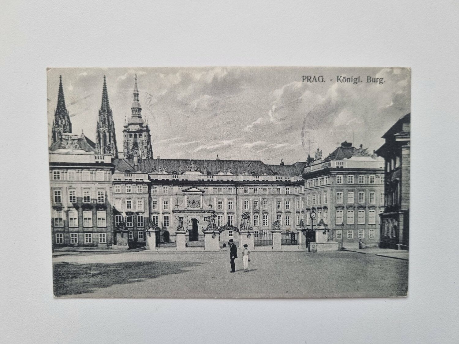 Vykort PRAG. Königl. Burg