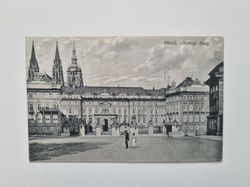 Vykort PRAG. Königl. Burg