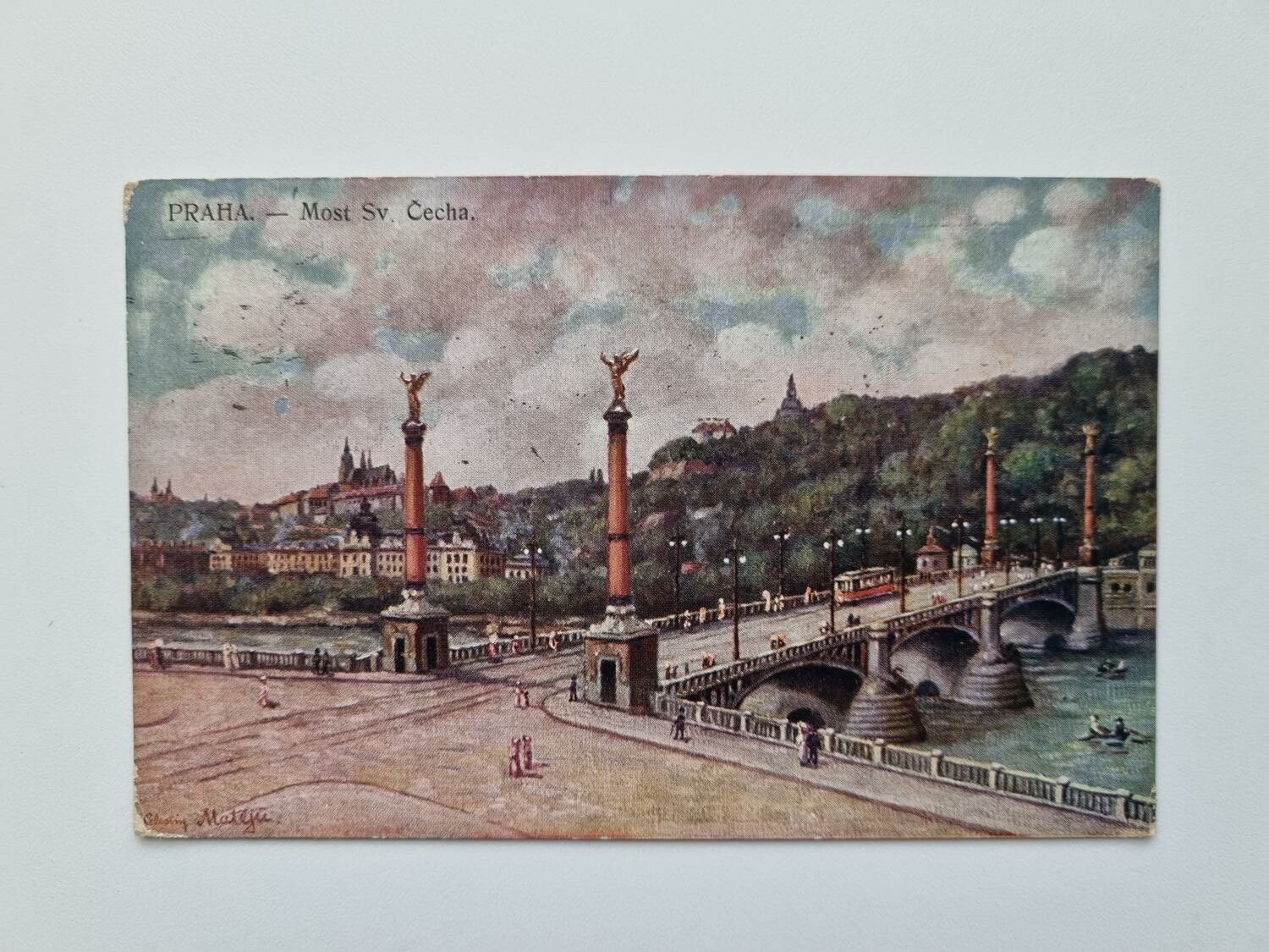 Vykort PRAHA. Most Sv. Cecha