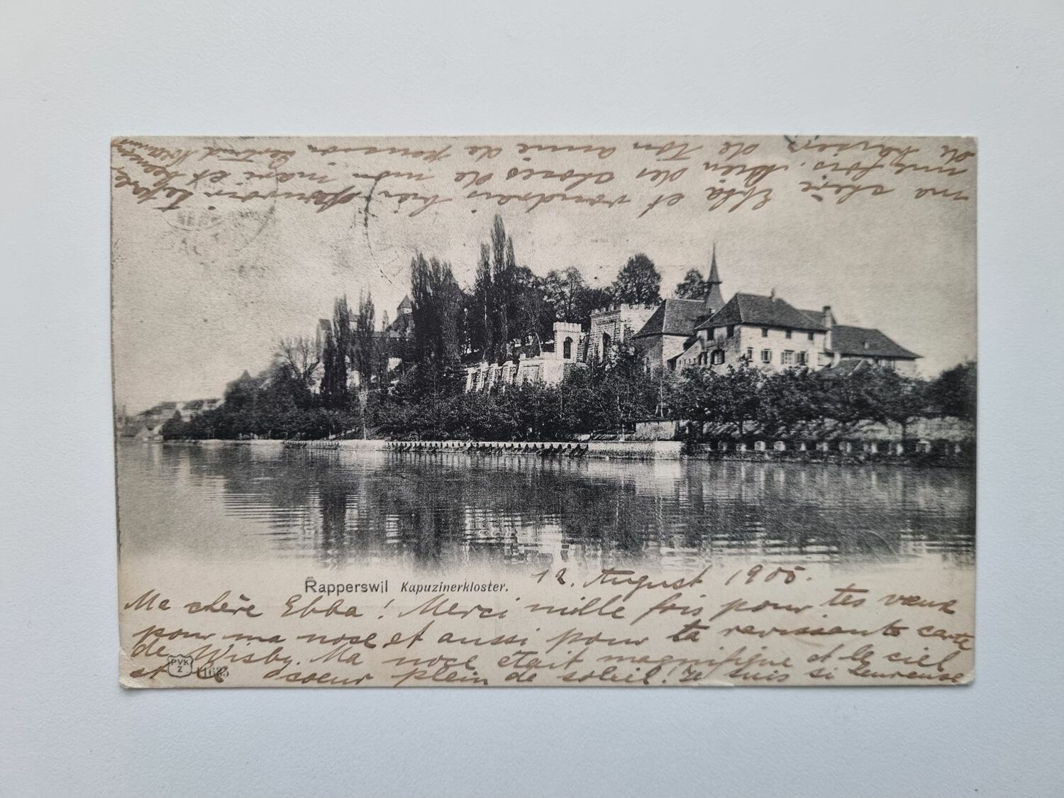 Vykort RAPPERSWIL, KAPUCINERKLOSTRET, 1905