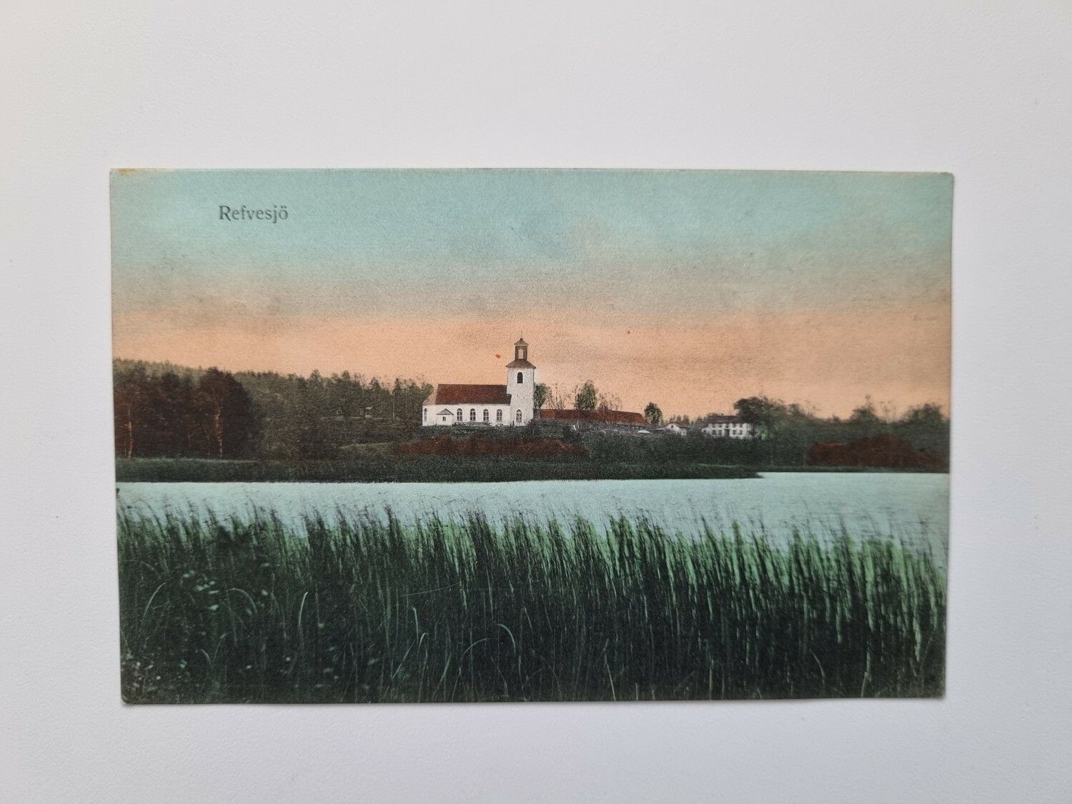 Vykort Refvesjö 1902?