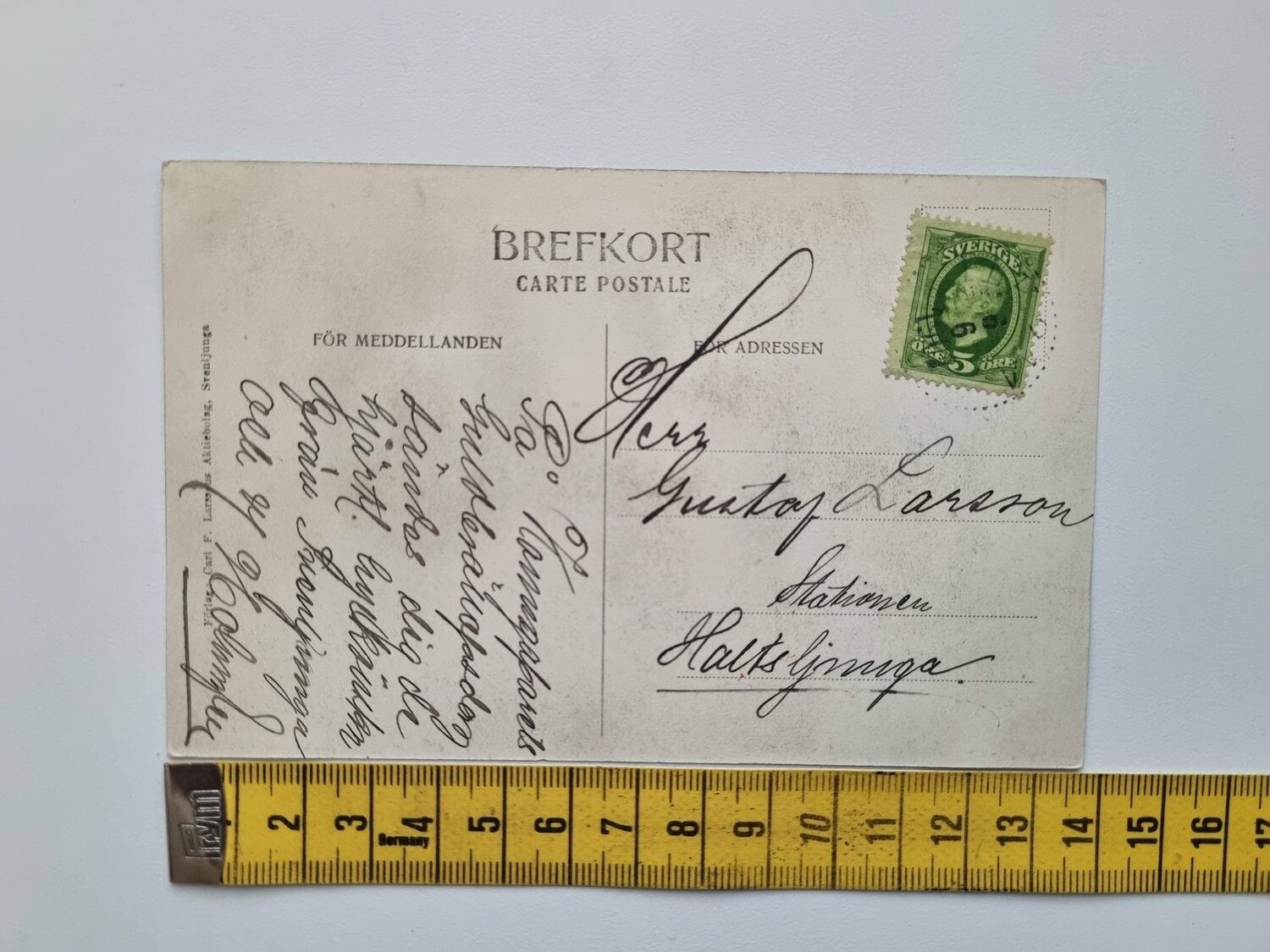 Vykort Refvesjö 1902?