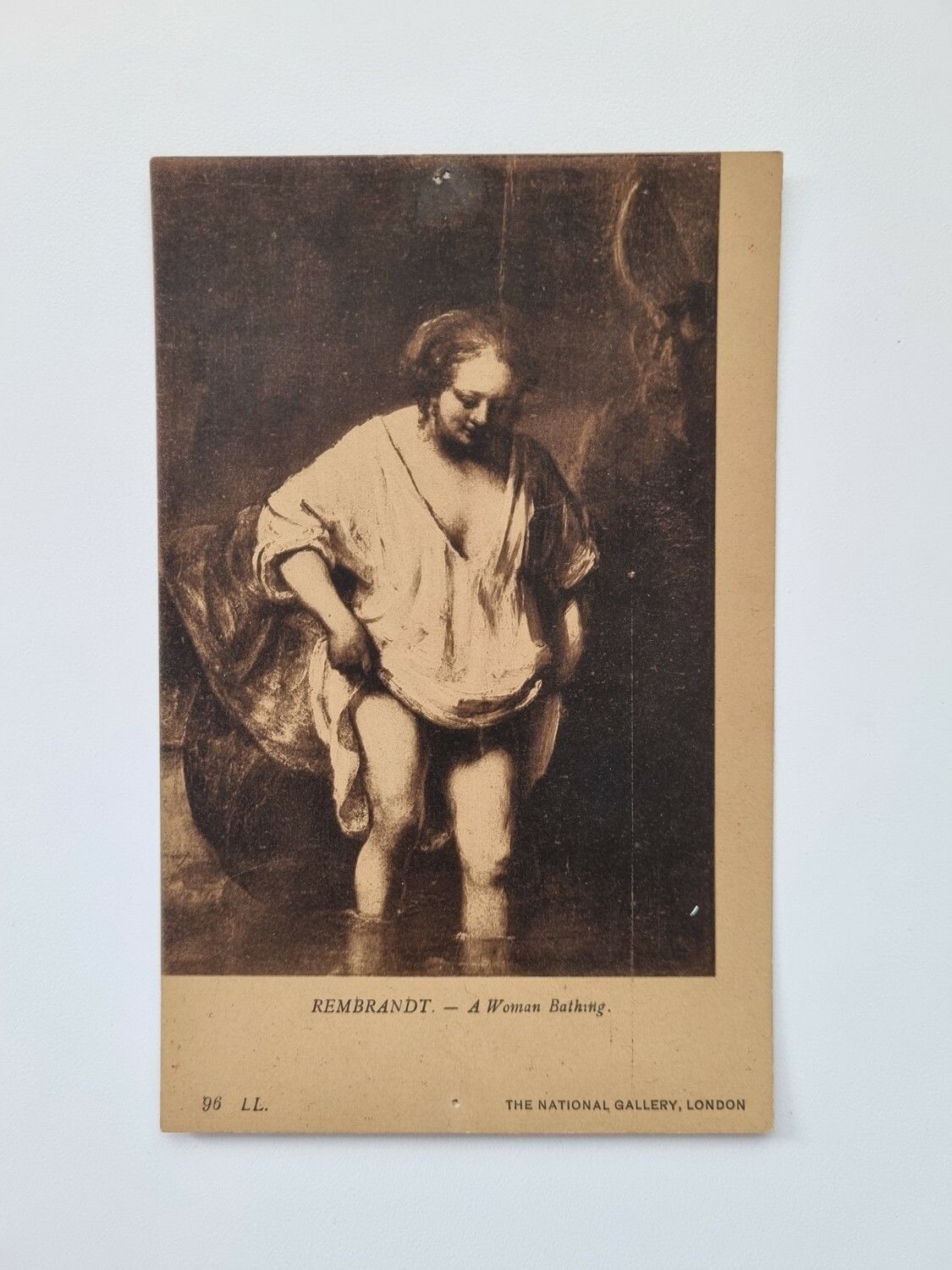Vykort REMBRANDT. A Woman Bathing