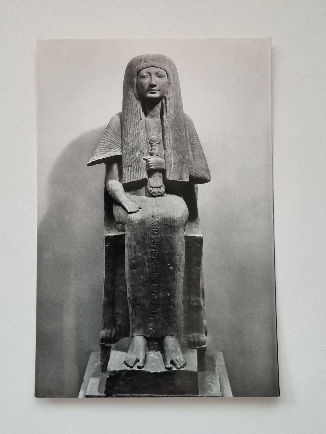 Vykort RIJKSMUSEUM VAN OUDHEDEN Kalkstenen beeld van Merit LEIDEN