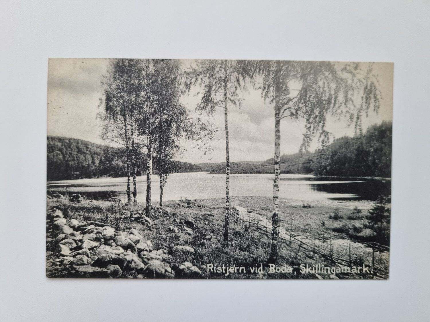 Vykort Ristjern vid Boda, Skillingamark, 1913