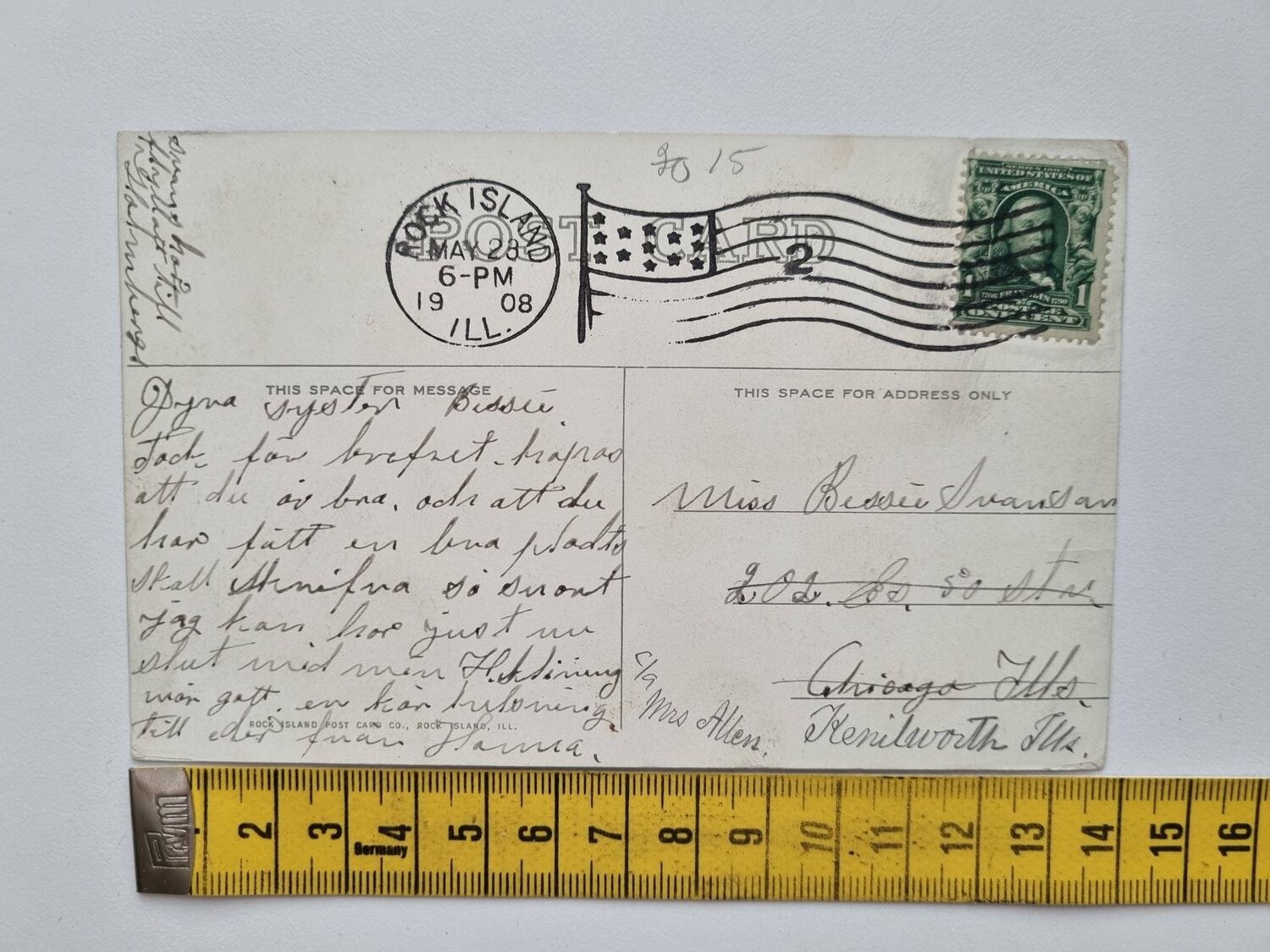 Vykort Rock Island Arsenal 1908