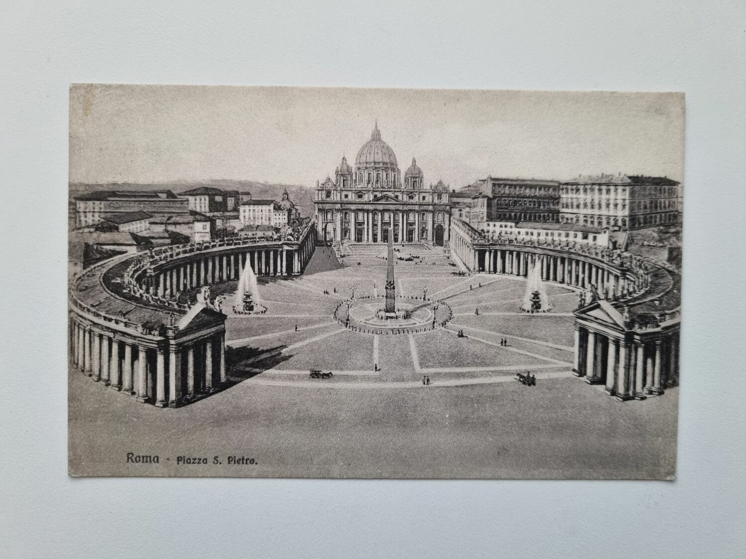 Vykort Roma Piazza S. Pietro, 1921