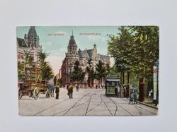 Vykort ROTTERDAM. STATIONSPLEIN, 1904