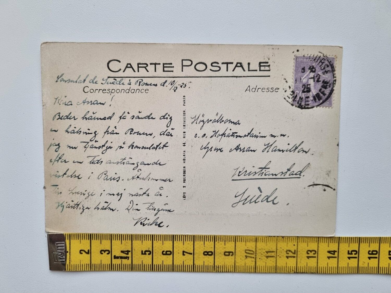Vykort ROUEN 1925