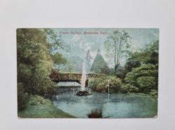 Vykort Rustic Bridge, Battersea Park 1908