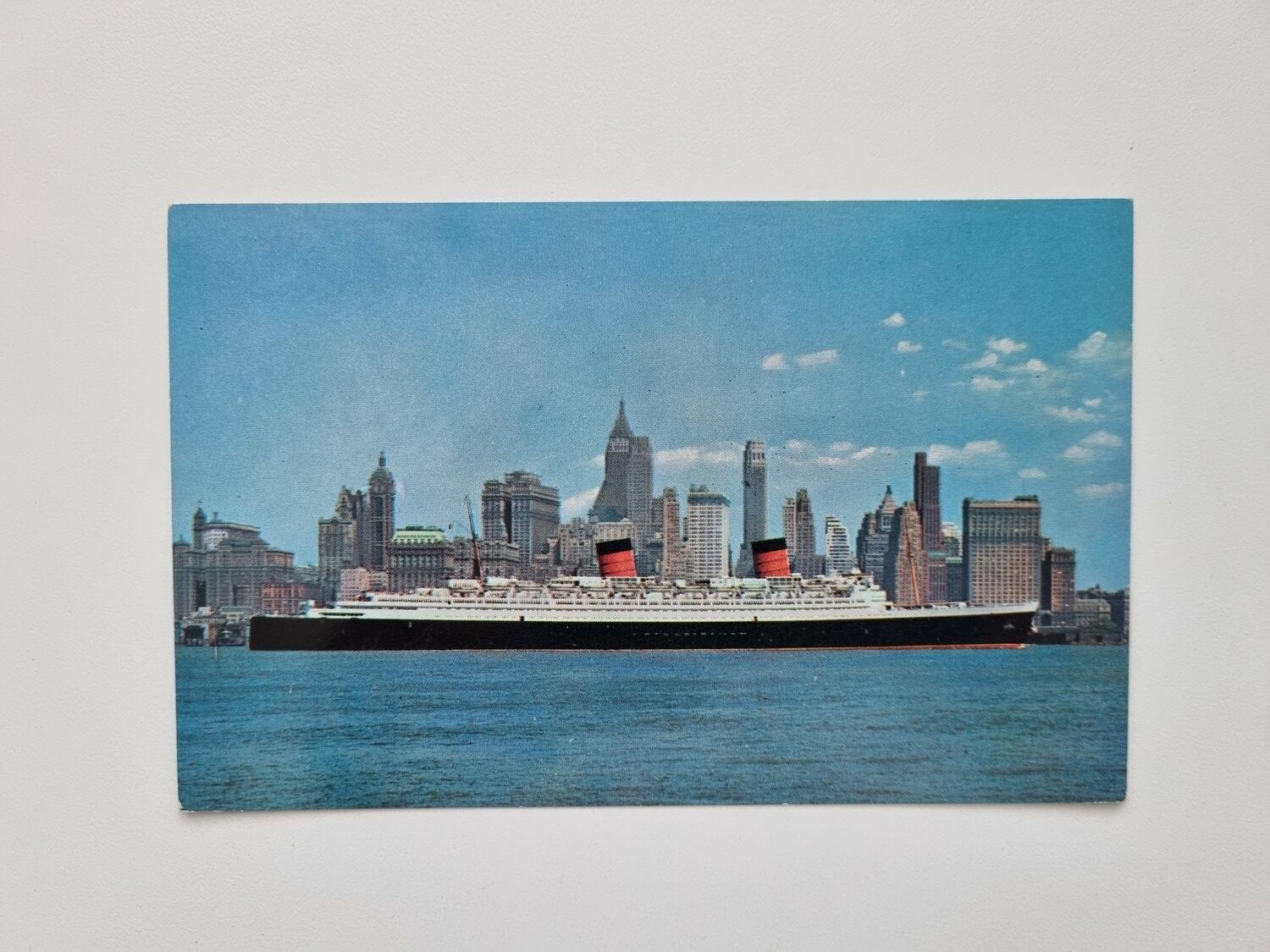 Vykort Fartyg, S.S. Queen Elizabeth