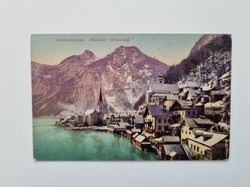 Vykort Salzkammergut. Hallstatt. Winterbild, 1921