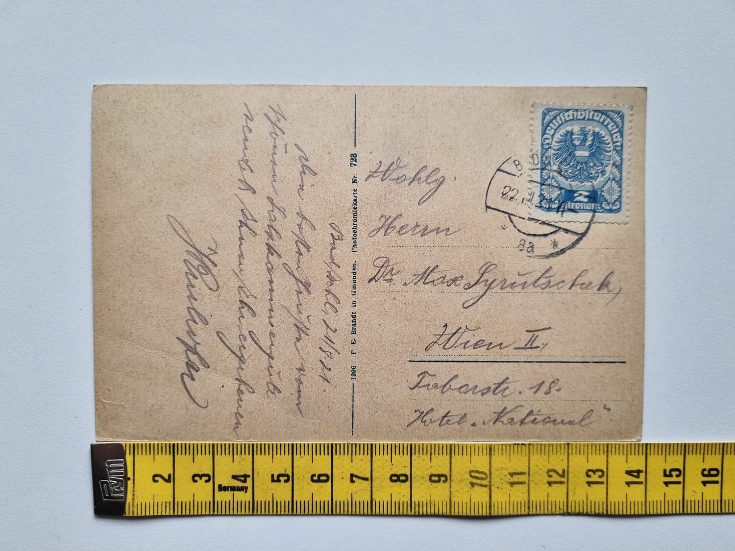 Vykort Salzkammergut. Bad Ischl. Esplanade, 1921