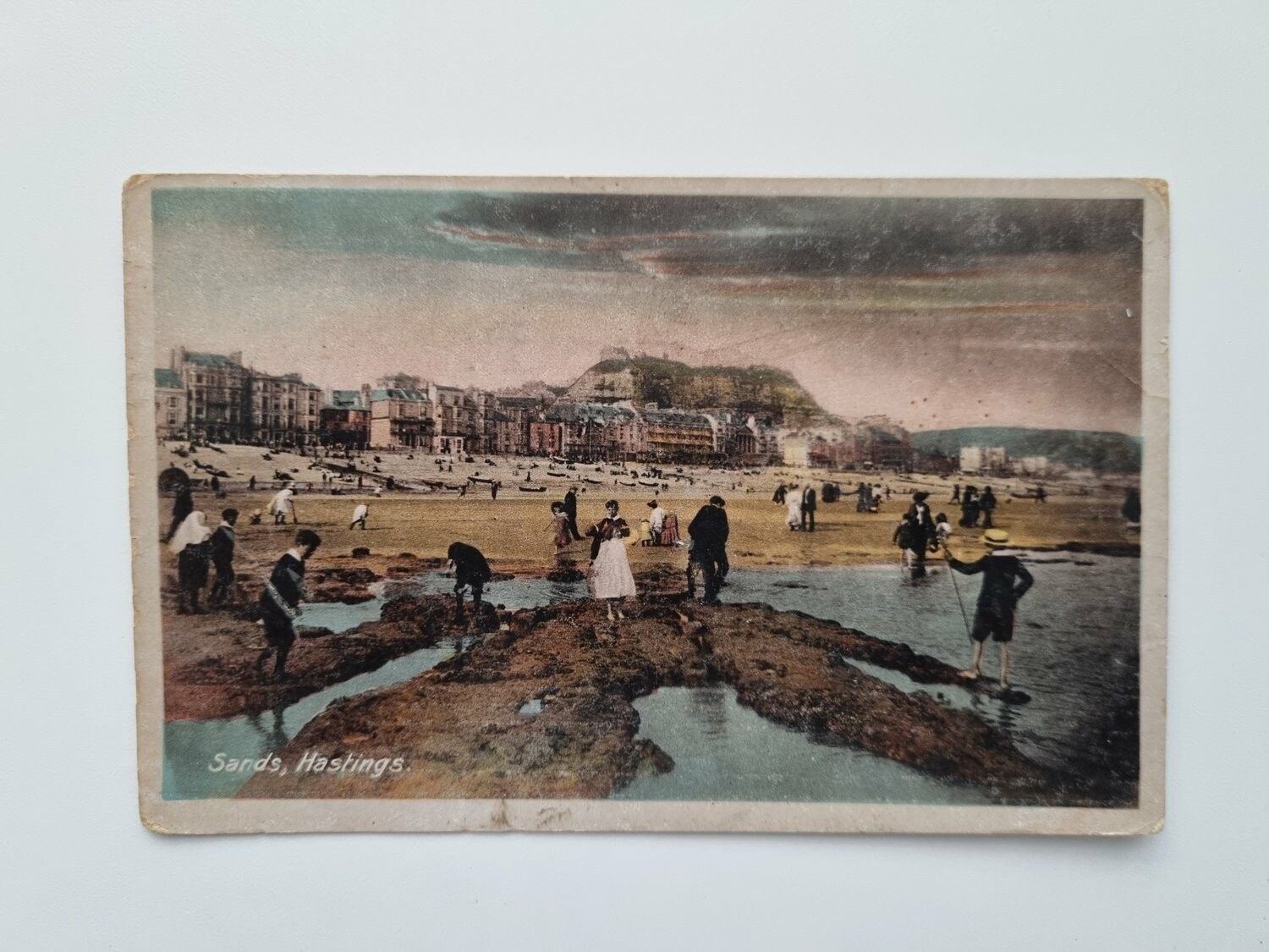 Vykort Sands, Hastings, 1922
