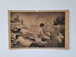 Vykort SEURAT LA BAIGNADE