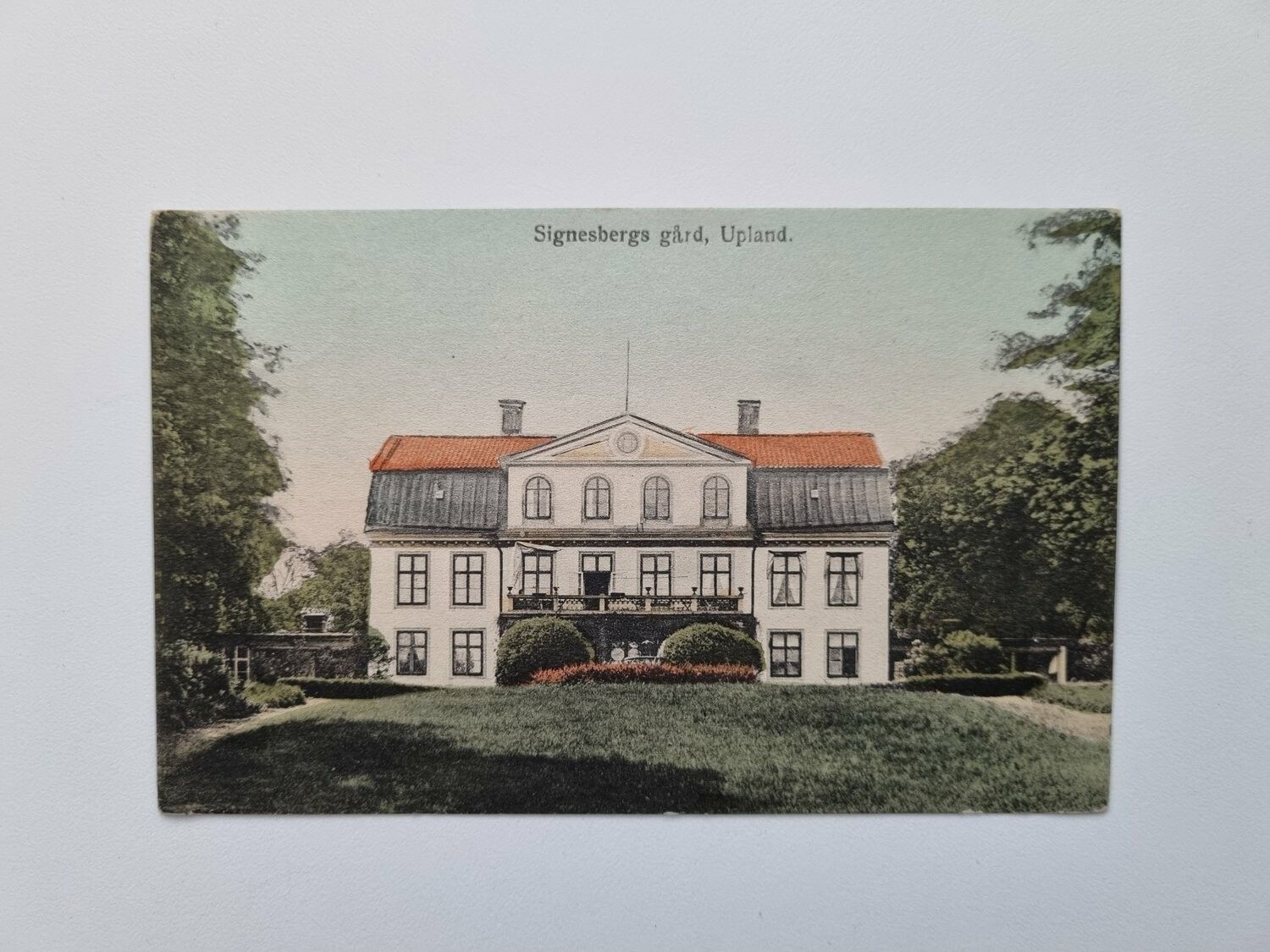 Vykort Signesbergs gård, Upland. 1924