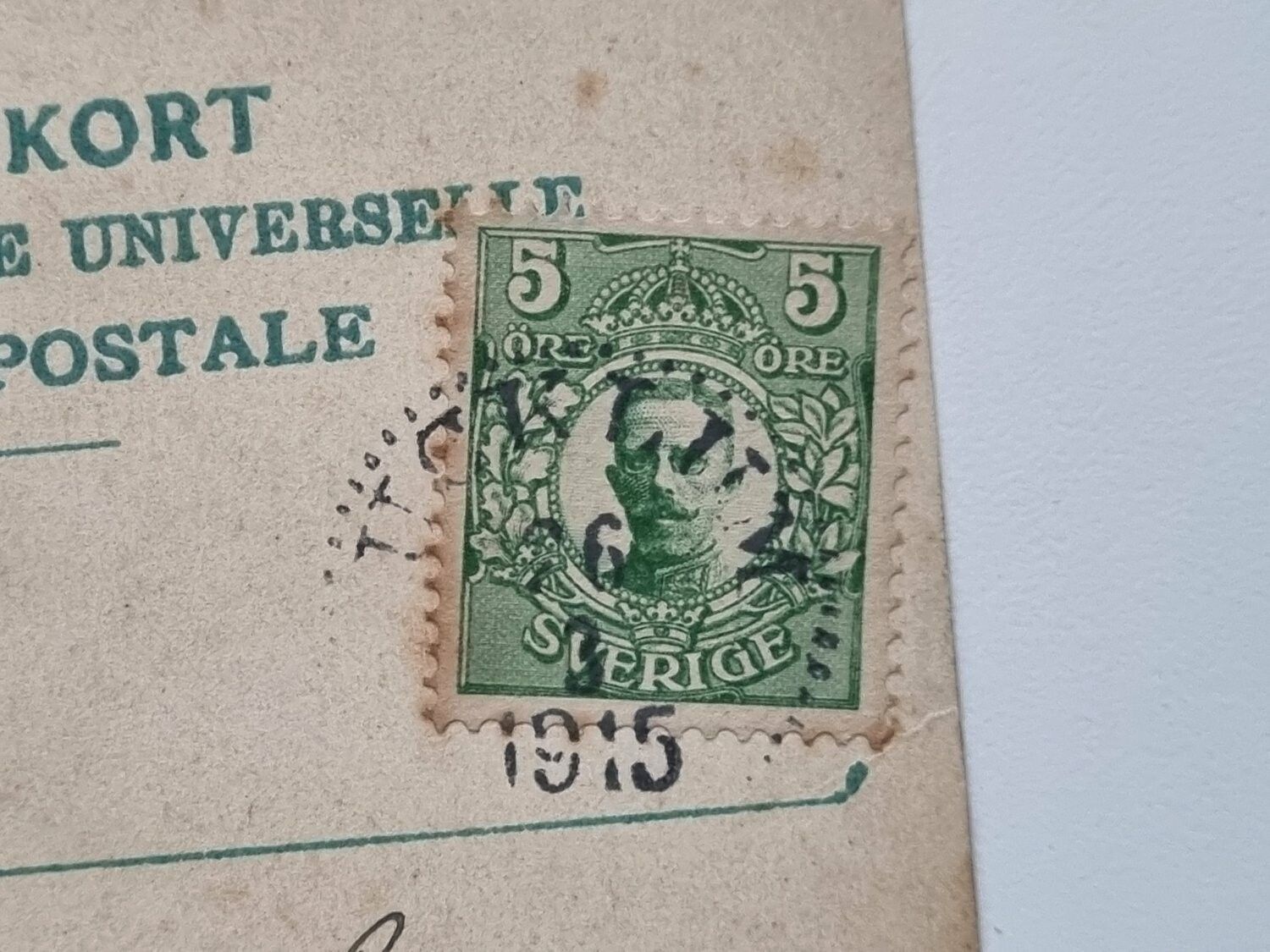 Vykort Signildsberg. Upland, 1915