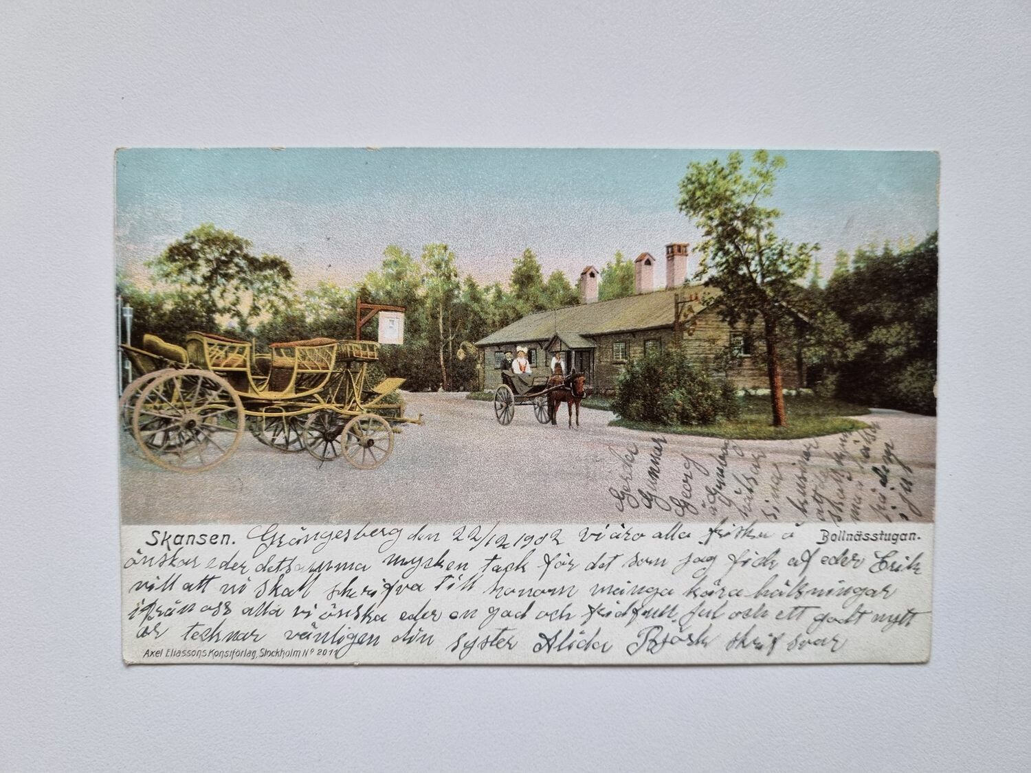 Vykort Skansen Bollnässtugan, 1902