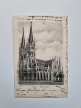 Vykort Skara Domkyrkan 1901