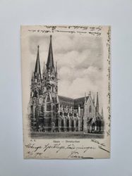 Vykort Skara Domkyrkan 1901