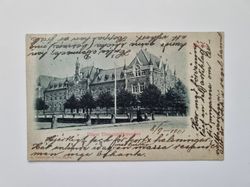 Vykort Skara Högre Elementarläroverket, 1901