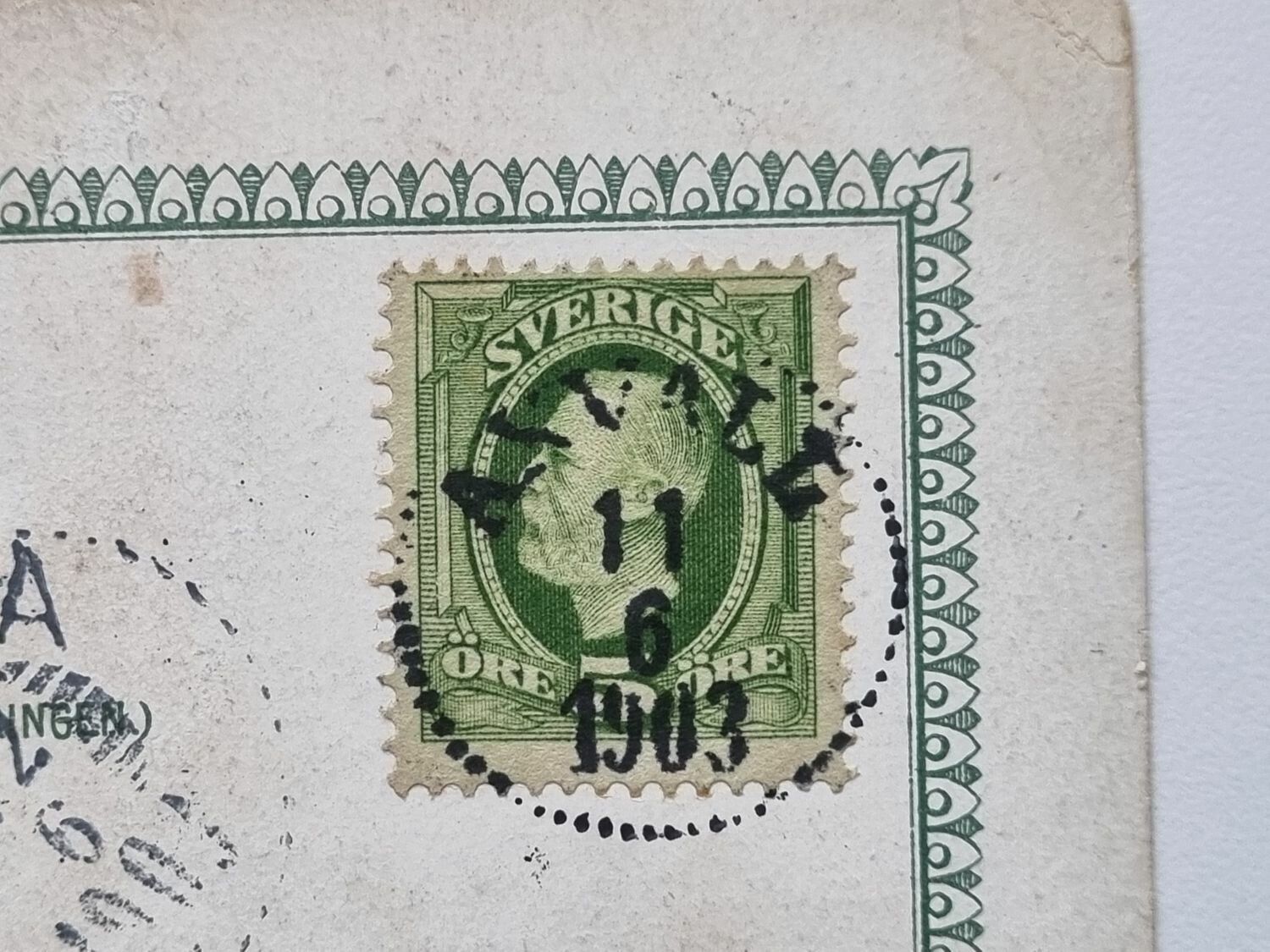 Vykort Skara Högre Allmänna Läroverket, 1903