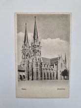 Vykort Skara. Domkyrkan