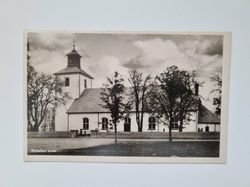 Vykort Skatelövs kyrka