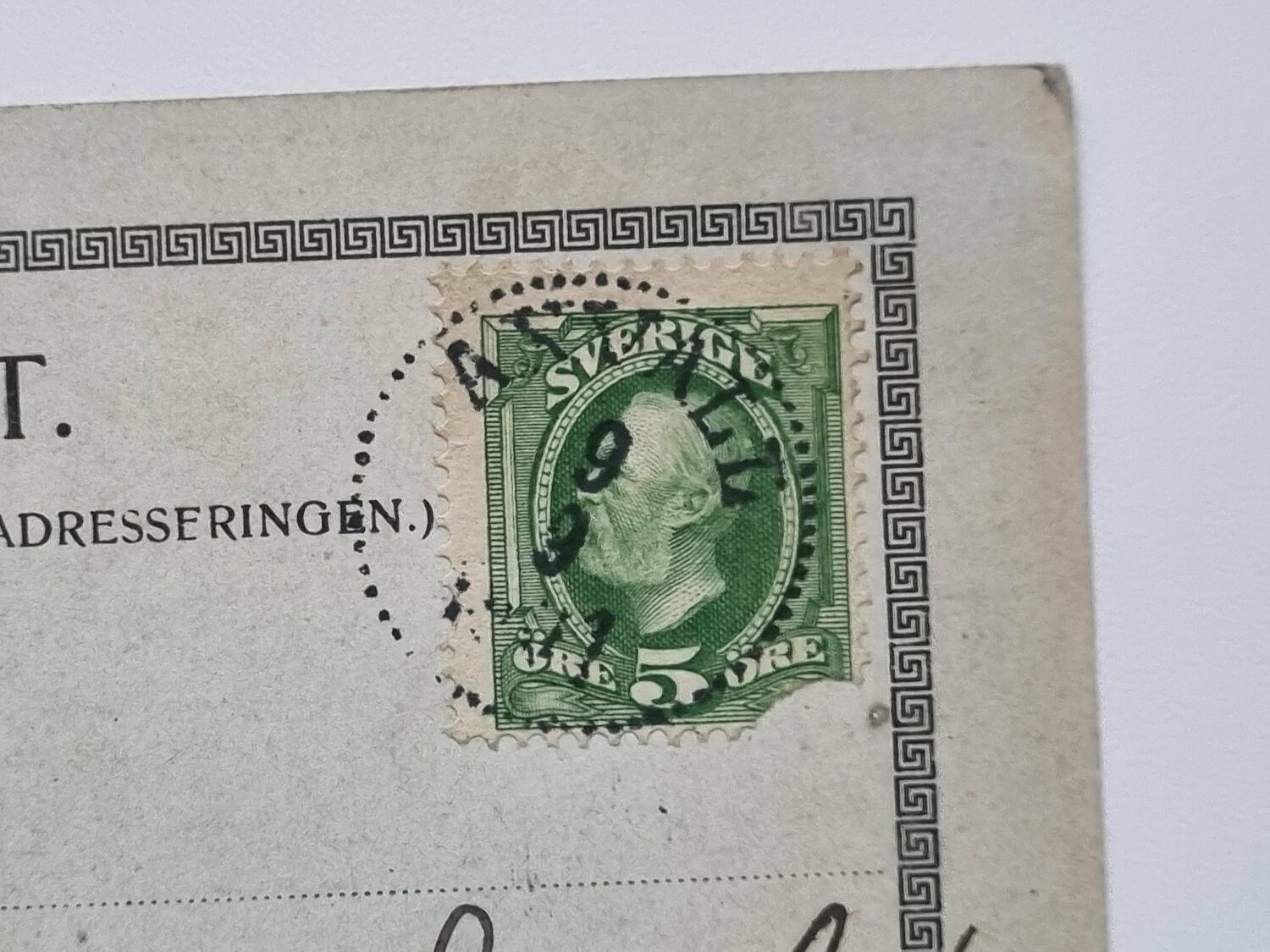 Vykort Skara Högre Elementarläroverket, 1901