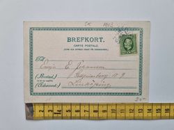 Vykort Skånsk. Bondgård 1903