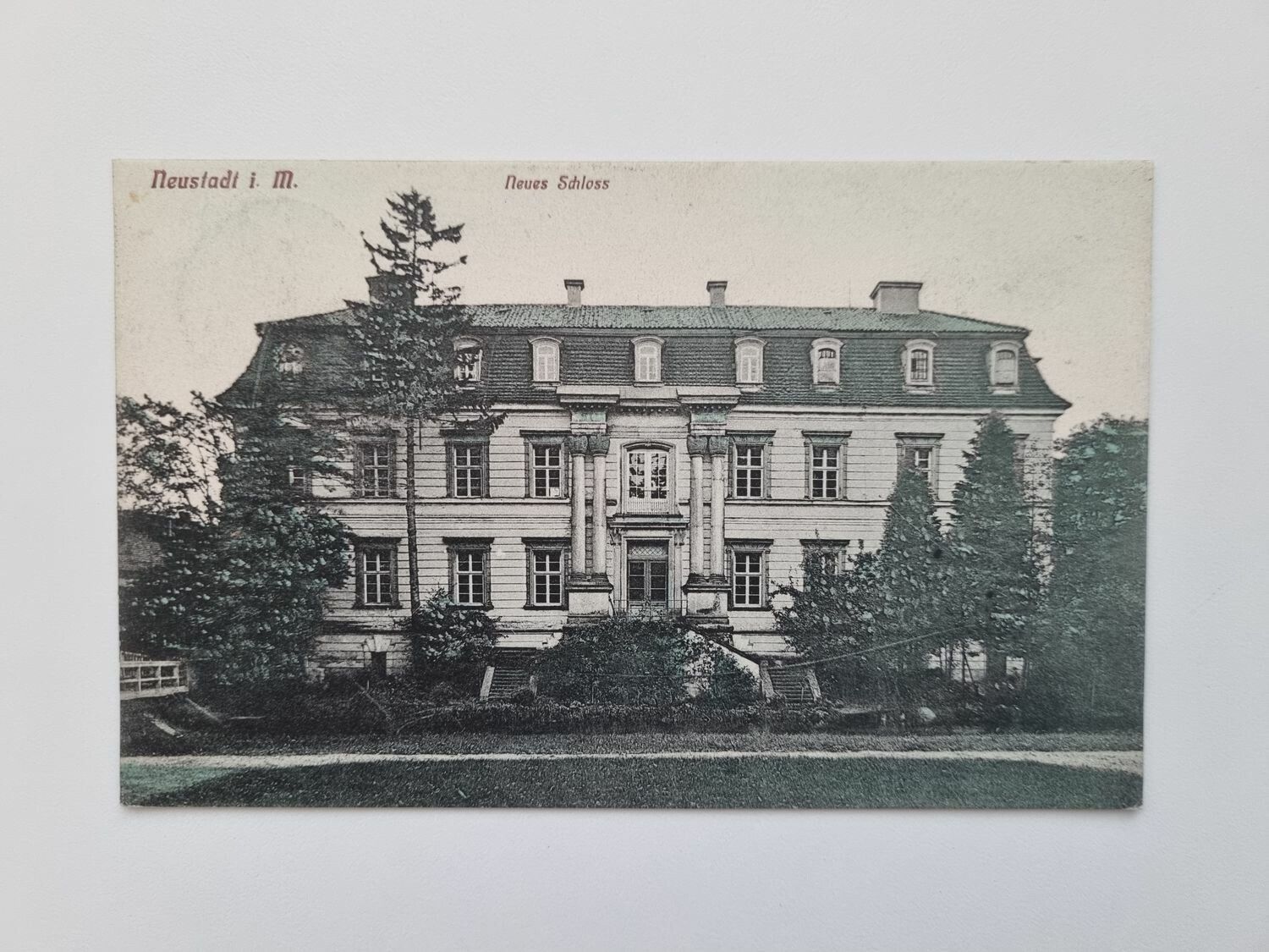 Vykort Slott Neustadt 1906