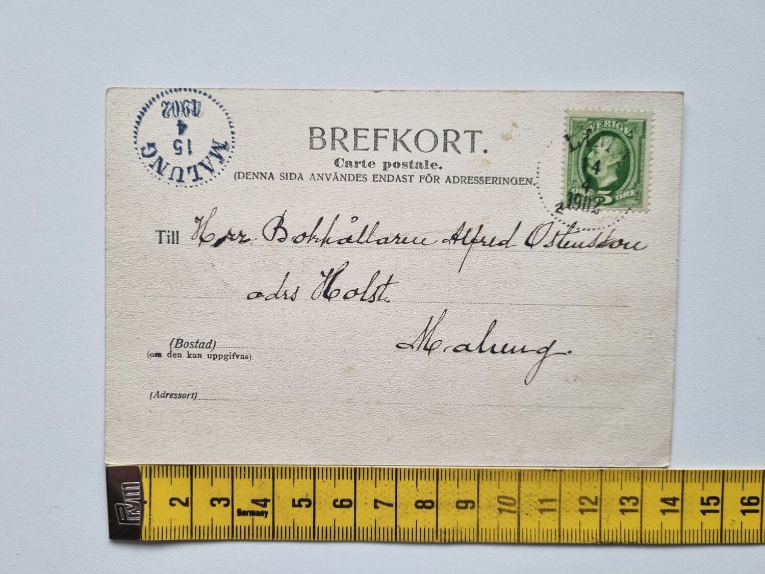 Vykort Slottet Örebro 1902