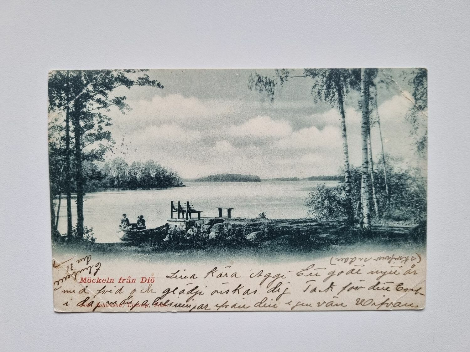 Vykort Möckeln från Diö, 1901
