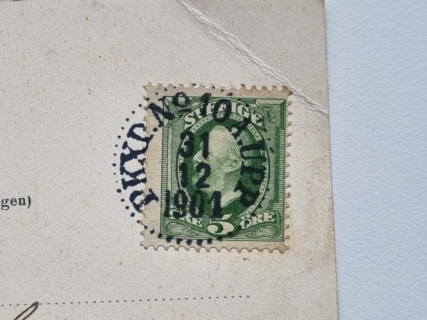 Vykort Möckeln från Diö, 1901
