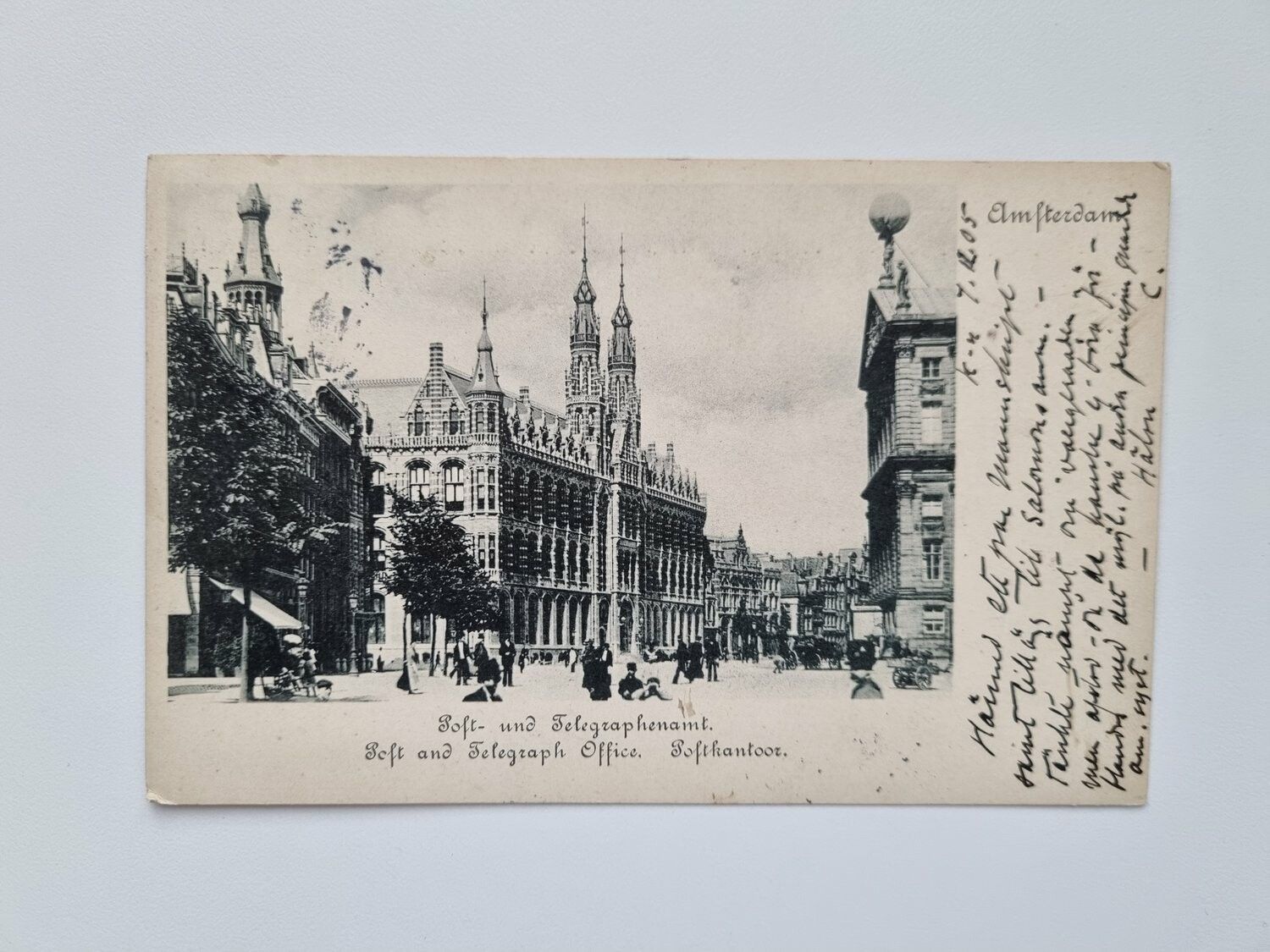 Vykort Soft- und Telegraphenamt Soft and Telegraph Office.. Softkantoor.